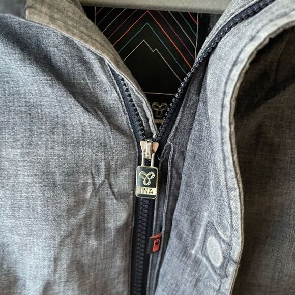 𝅺aritzia TNA blue long winter jacket coat parka XS - Picture 8 of 12